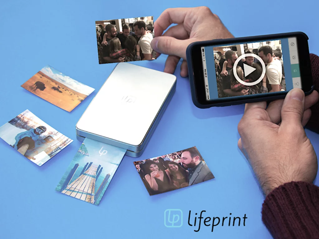 The LifePrint printer and app allows users to create augmented reality photos that can play up to 15 seconds of video with audio