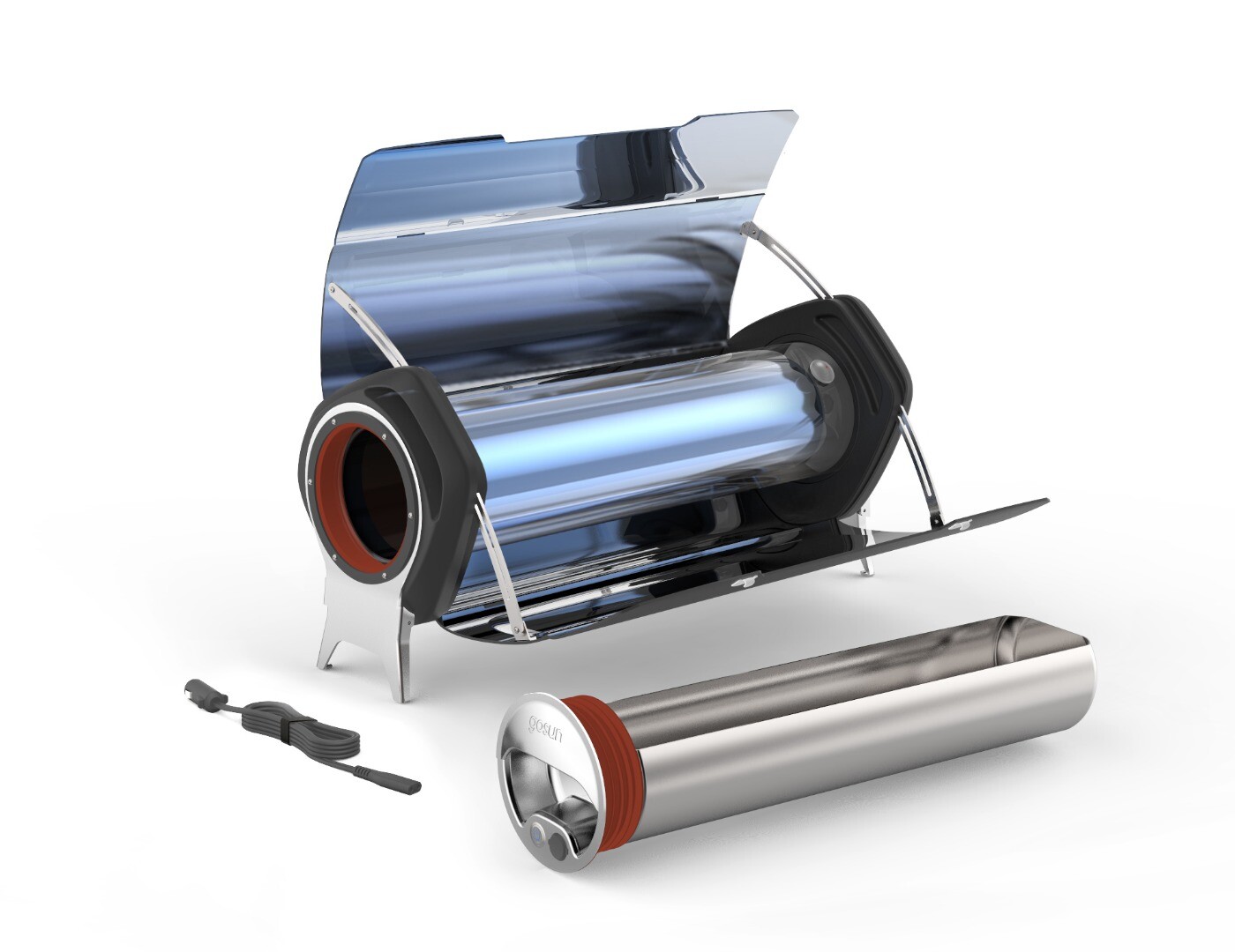 GoSun's hybrid solar/electric oven cooks day and night