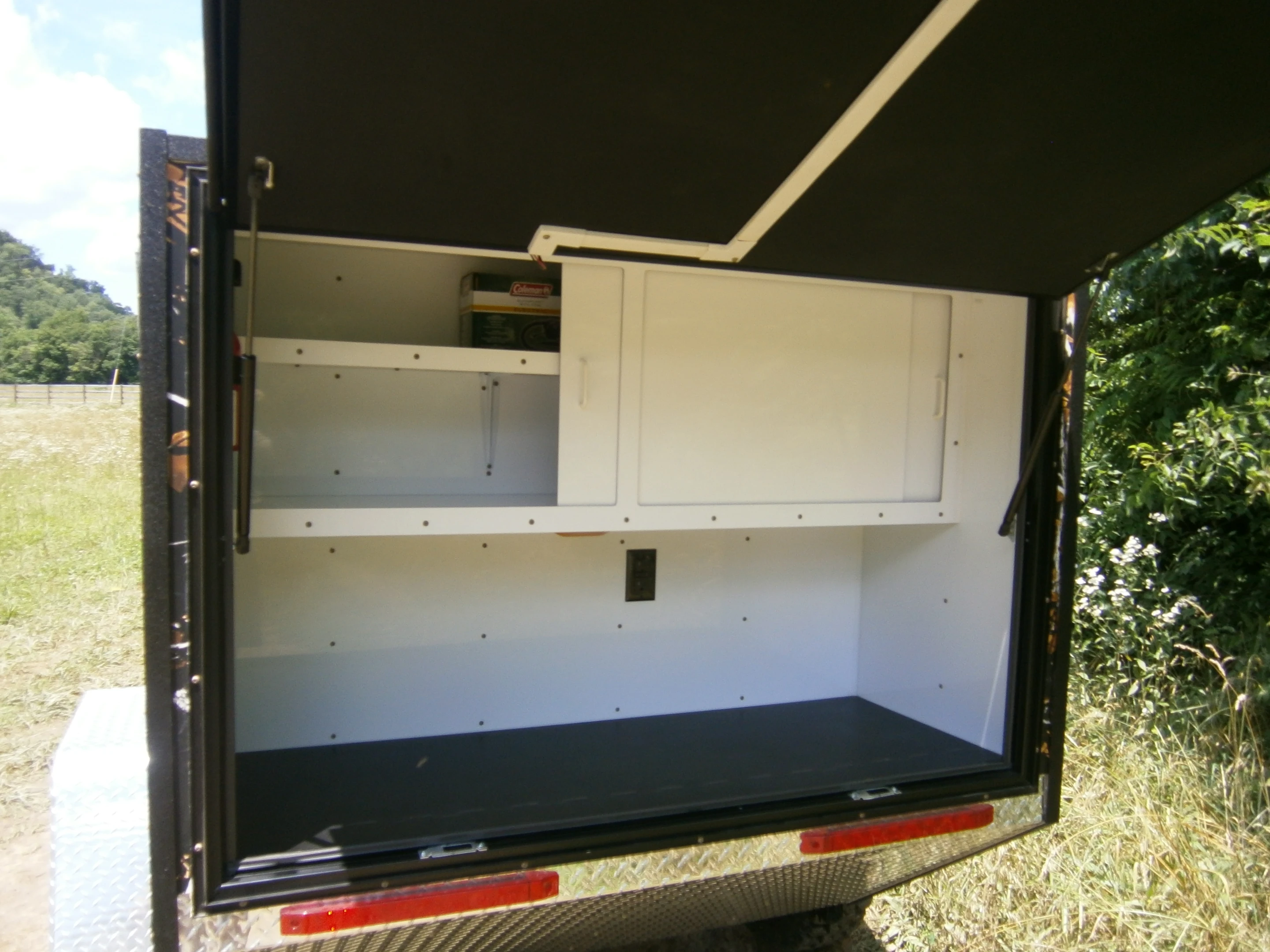The 510 trunk has space for a stove and other gear