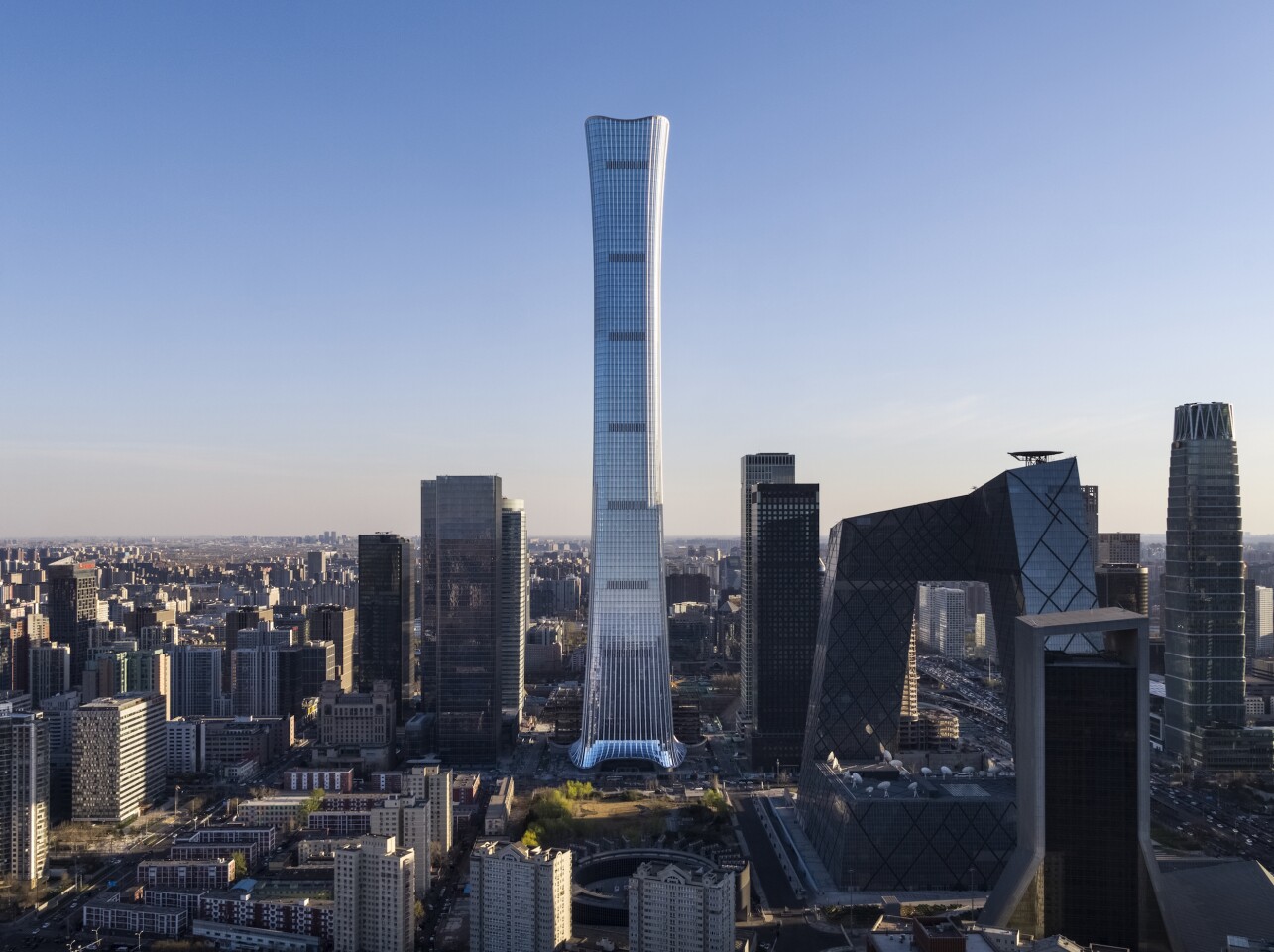 CITIC Tower's design is inspired by an ancient Chinese ceremonial drinking vessel