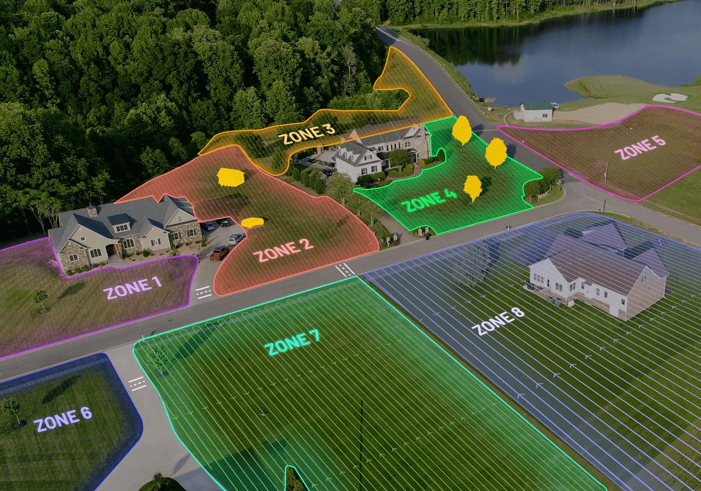 The 3000 can store up to 30 zones. The 5000 can store even more zones