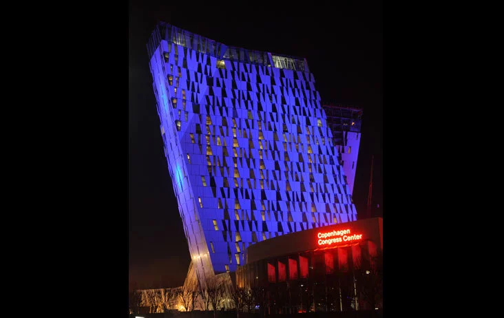 Bella Sky Hotel by night (Image: Bella Sky Hotel)