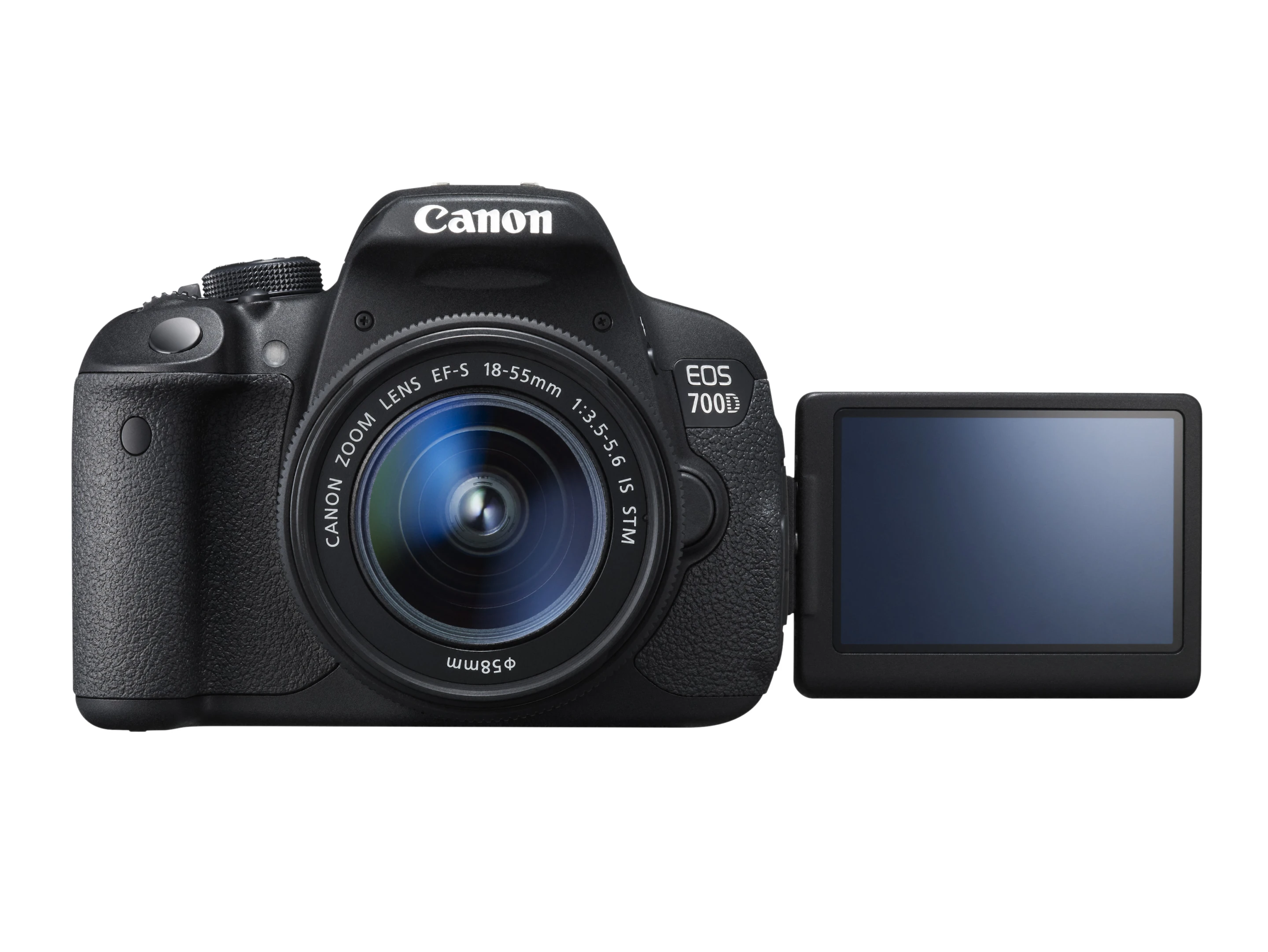 The Canon EOS 700D (Rebel T5i) boasts a three inch vari-angle LCD touchscreen
