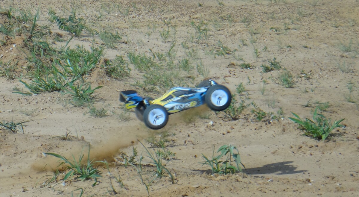 Of course, ramping the buggy off stray dirt mounds to send it sailing through the air is one of the most exciting parts of driving it