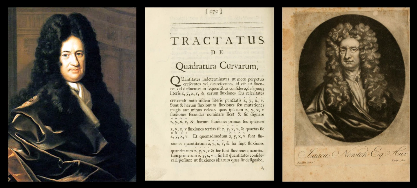 Newton's work on pure mathematics was virtually hidden from all but his personal correspondents for many decades, and then a great international debate began with both Newton and Willhelm Gottfried Leibniz claiming the prize of having invented calculus. Mathematics is the language of the Gods, the Queen of Sciences, and it was not until we had calculus, which enabled us to explore the science of things that change, that science was able to move forward at the frenetic pace it has since THIS BOOK. This final addition to Opticks, a tract on the quadrature of curves (integration) and another on the classification of the cubic curves, is one of Newton's many attempts to assert his priority over Leibniz. The two "Treatises of the Species and Magnitude of Curvilinear Figures" included at the end of the text of Opticks are Newton's first published mathematical papers and were intended to assert his priority over Leibniz in the discovery of the calculus. His Cambridge lectures, delivered from about 1673 to 1683, were published in 1707. It would be fair to say that both of these great men came up with calculus independently, as did the Persians five hundred years before them, and the Greeks went very close 2000 years before them too. Our view of scientific history is largely eurocentric and it is very sad that the scientific breakthroughs of the Chinese civilisation are so poorly documented, as we will only fully understand our heritage when it is fully transparent.