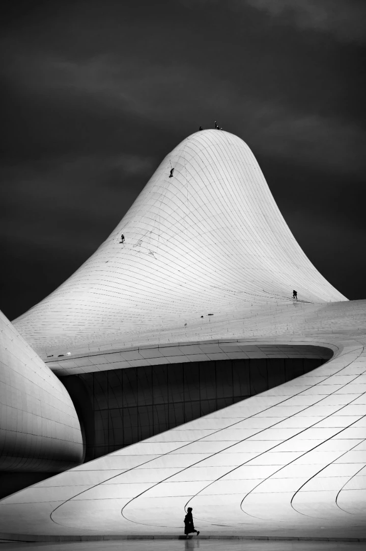 The Heydar Aliyev Center in Baku, Azerbaijan, by Zaha Hadid