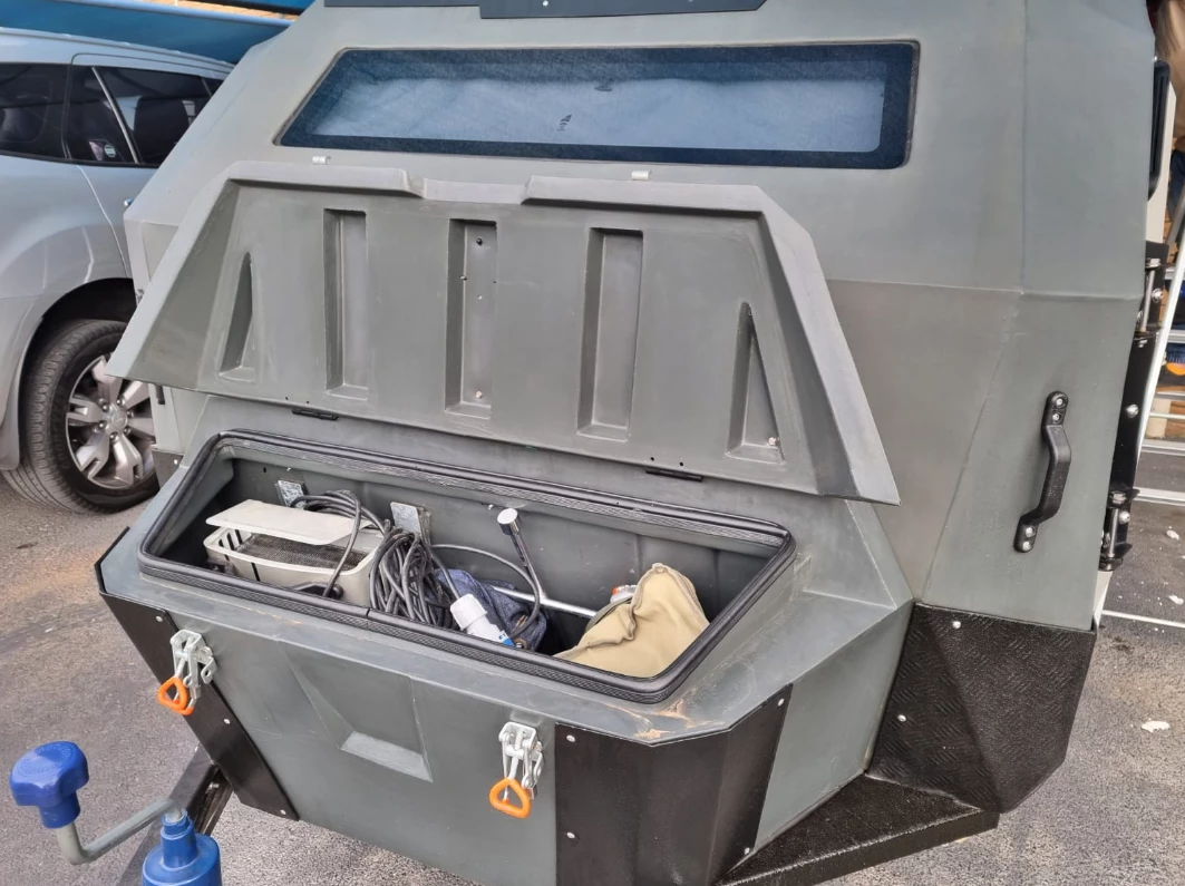 The front storage box comes standard