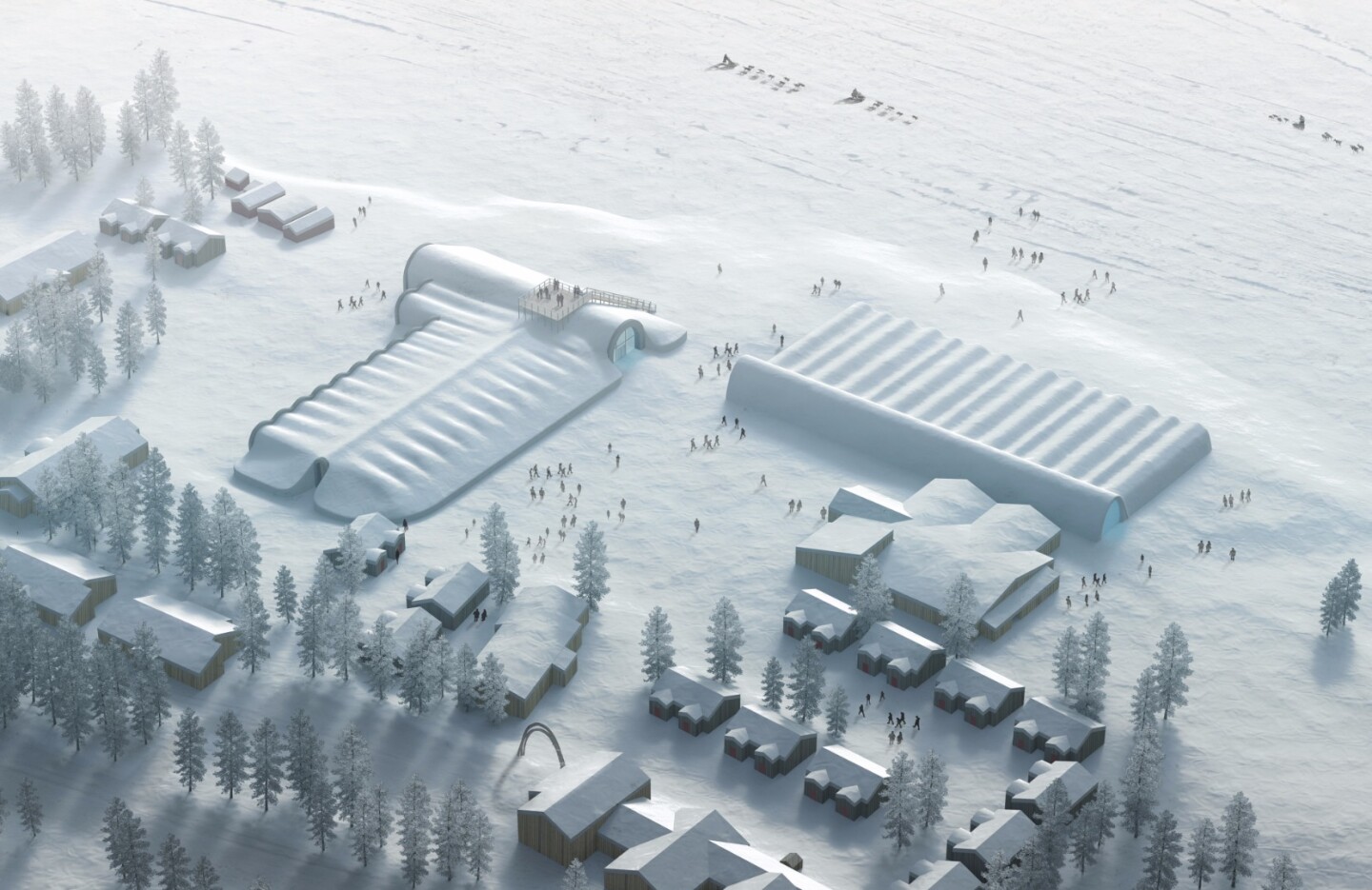 Icehotel 365 will house nine luxury suites, each with a sauna and bathroom, and 11 art suites