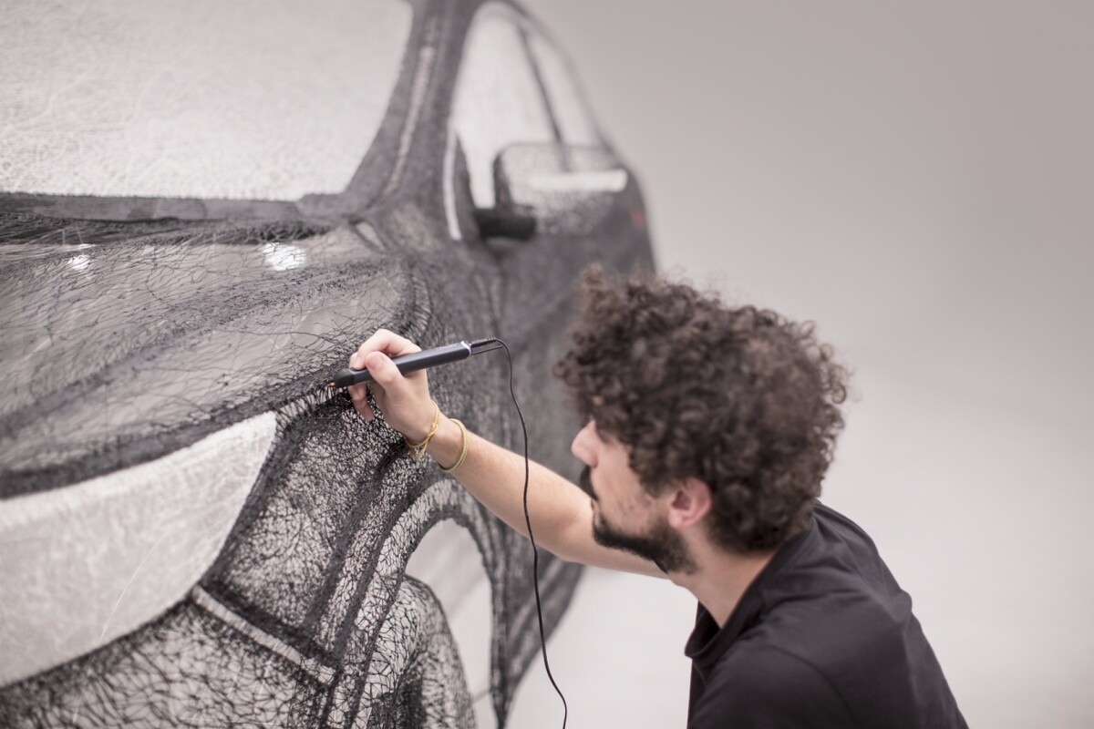 3Doodler artist Niki Firmin and Karsan Haval from Kingston University also worked on the project