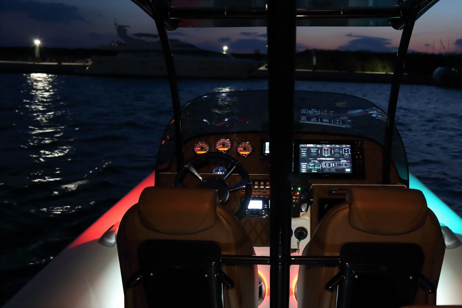 The captain's view from the Technohull 999 Sea DNA