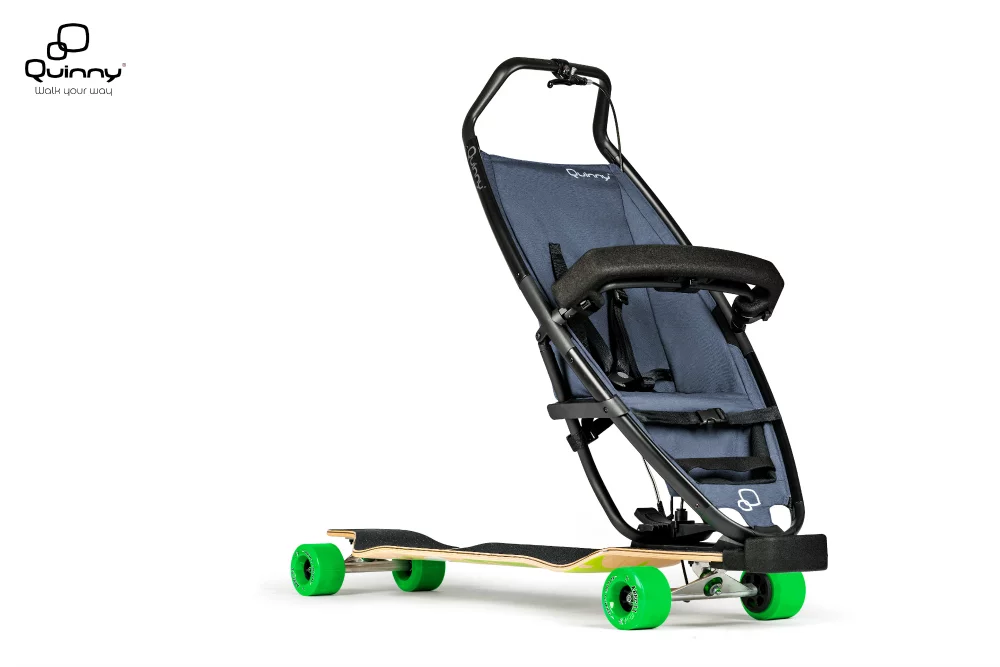 The Longboardstroller is essentially a baby stroller bolted onto the front of a skateboard