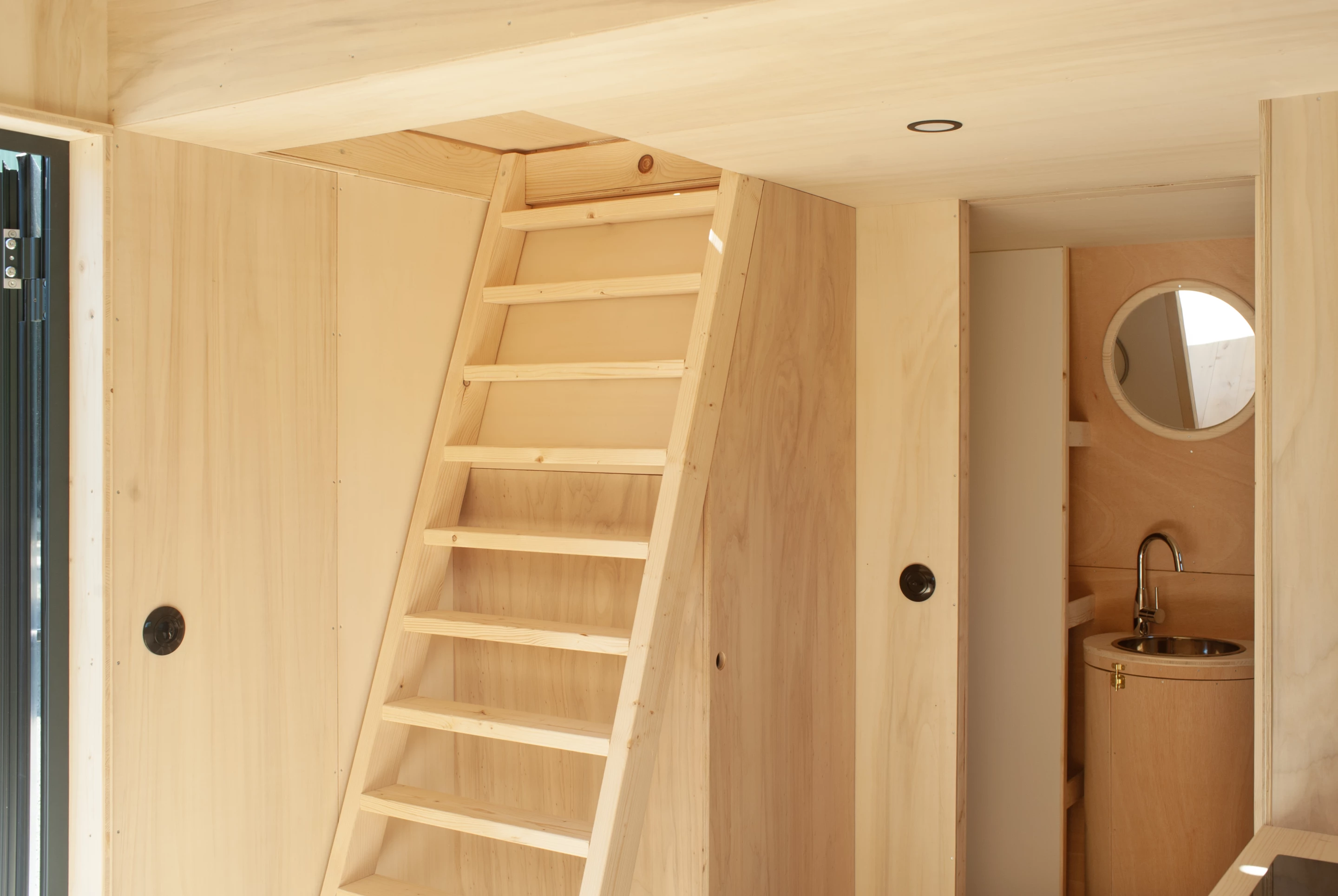 The Grand-Duc's loft bedrooms are reached by fixed ladders and they have trapdoors to offer privacy