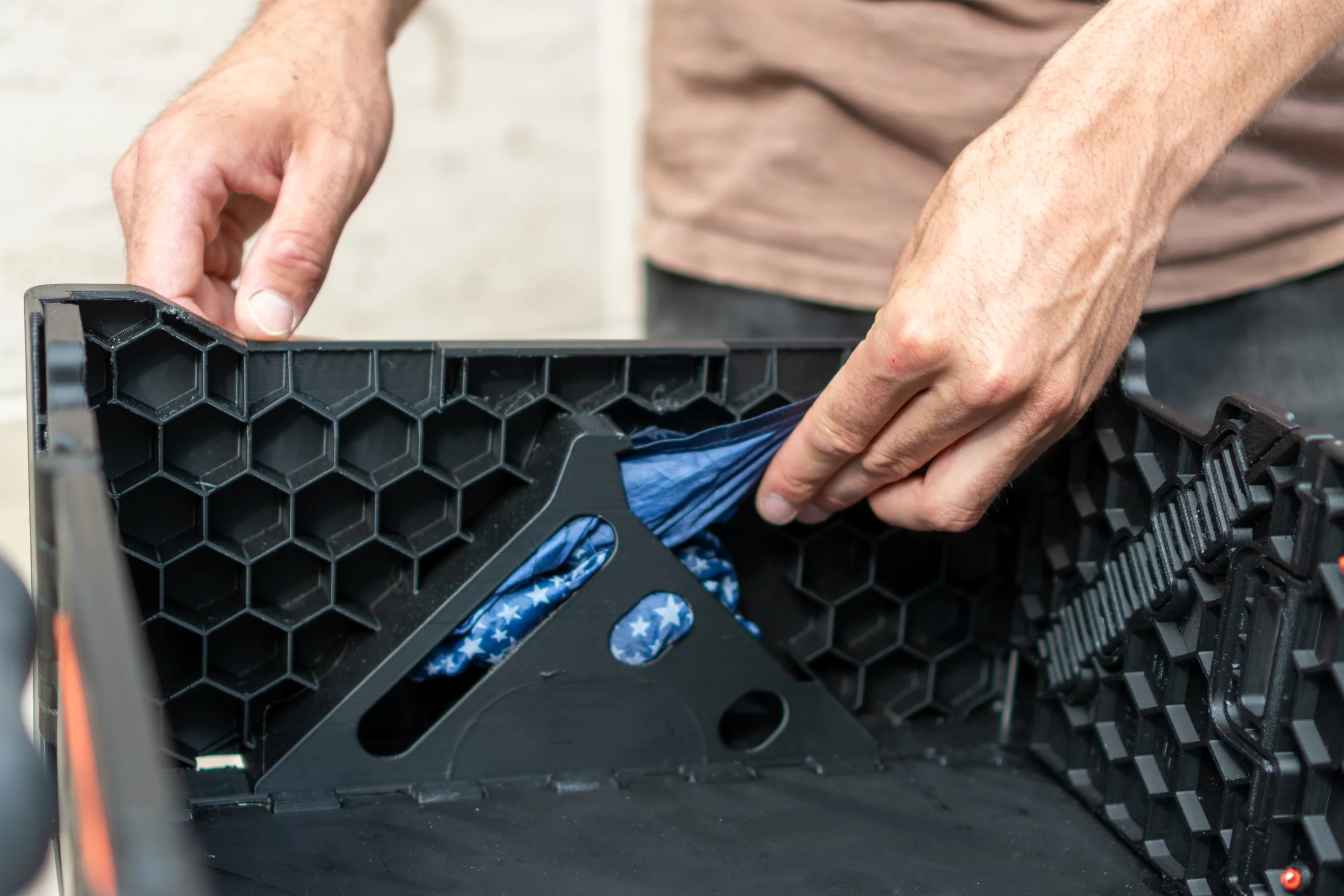 Allpacka plans to offer accessories like a rain cover and tie-down net