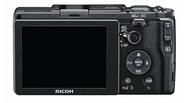 The Ricoh GR II features a 3-inch rear LCD with 1230k dots