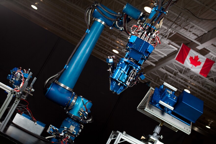 The Next-Generation Small Canadarm, a "cousin" of Dextre, is outfitted with its own set of sophisticated tools and is designed to repair satellites in space