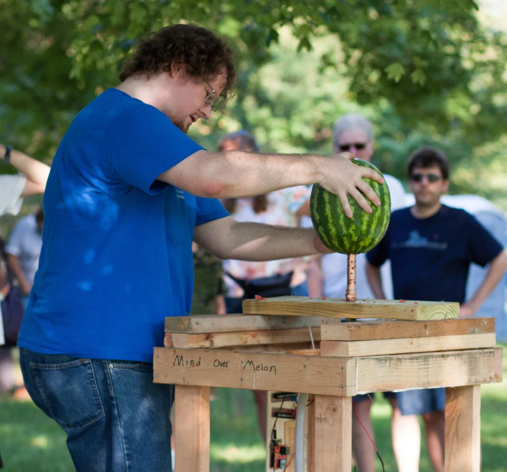 LVL1's watermelon-busting game uses the Star Wars Force Trainer (Photo: Nick Elrod on Flickr)