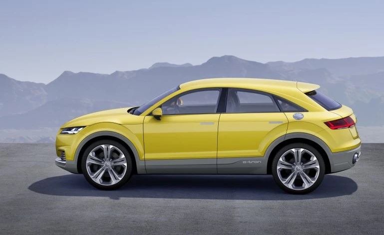 The TT offroad has a 408-hp plug-in hybrid powertrain