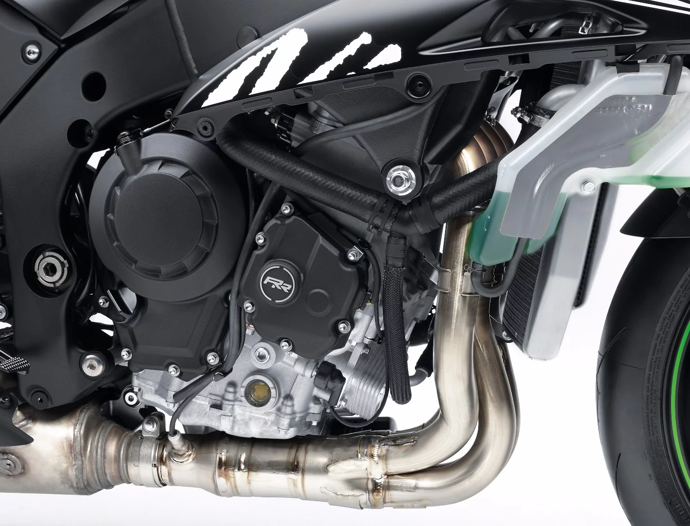 The 2017 Kawasaki ZX-10RR engine is based on the ZX-10R unit with modifications in order to better accommodate racing parts