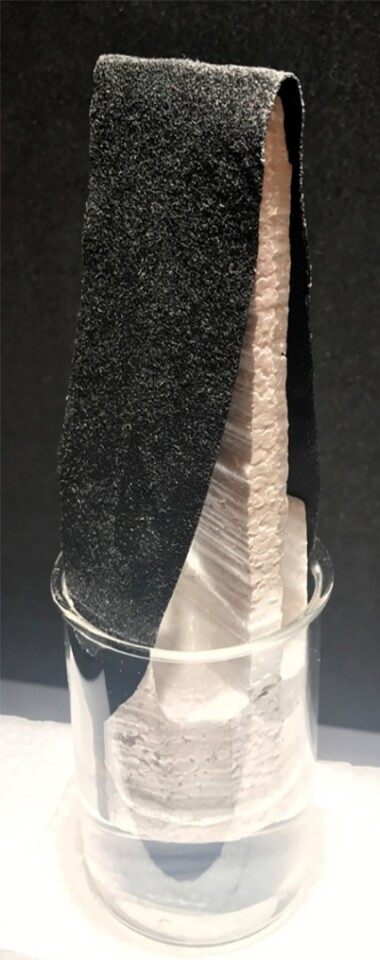 The slanted architecture helped to speed vapor and water generation in experiments