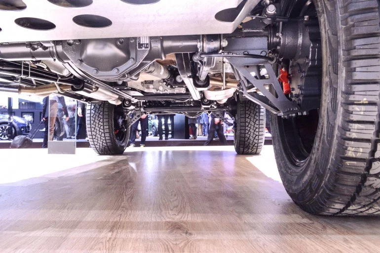 The G500 4x4 Squared has portal axles