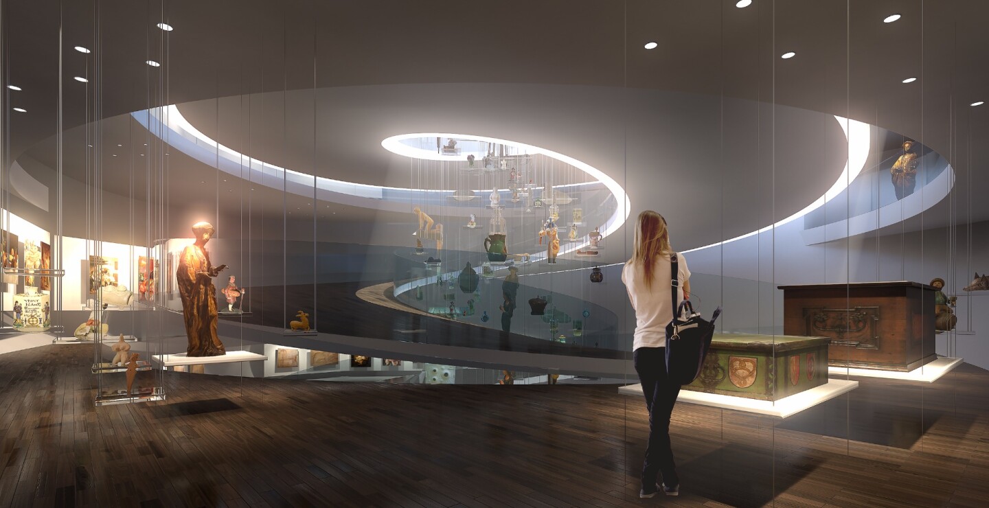 Artist's rendition of the interior of the House of Bread