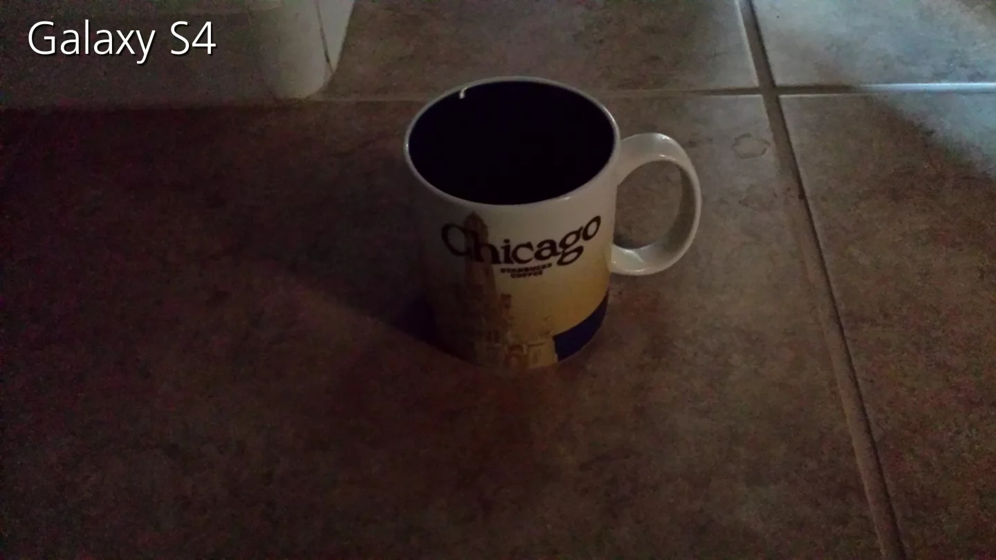 The GS4's low-light photography was okay, but this was with the night mode filter turned on