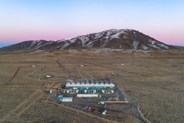 The surface footprint of Google's new advanced geothermal plant in Nevada is very compact