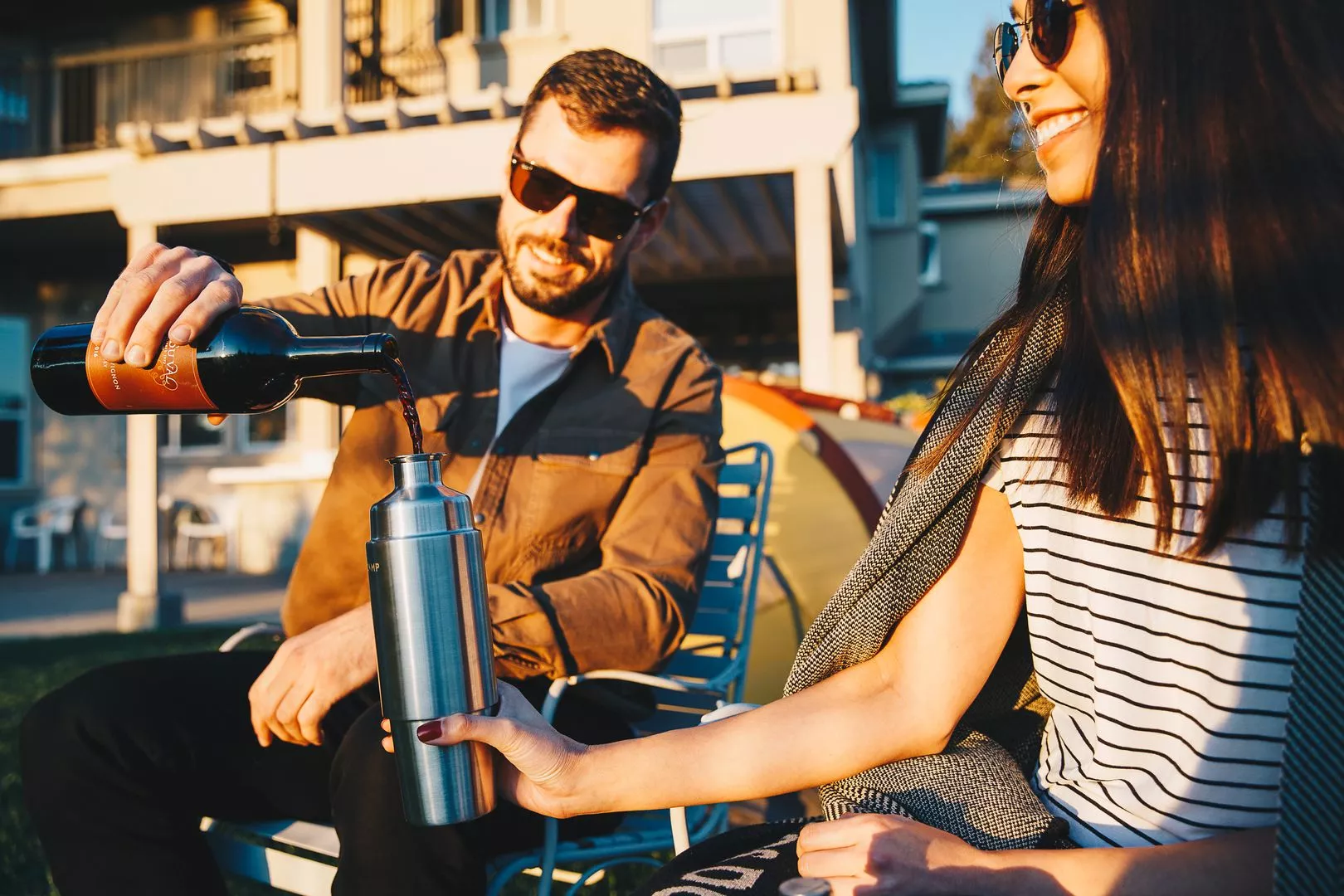 A widee mouth lets Parkside 750 owners pour quickly and directly