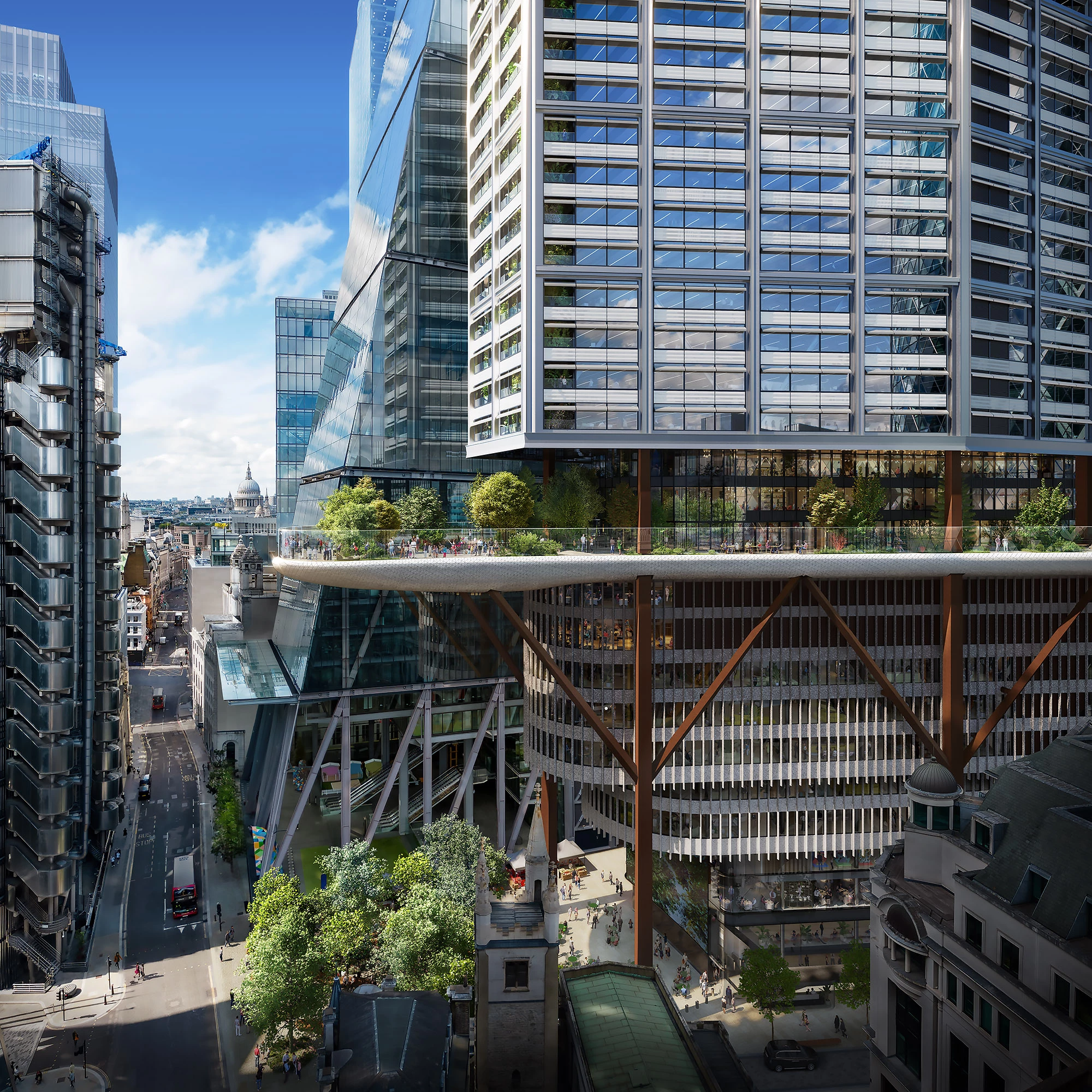 1 Undershaft will feature multiple green terraces, including a public garden area on its 11th floor