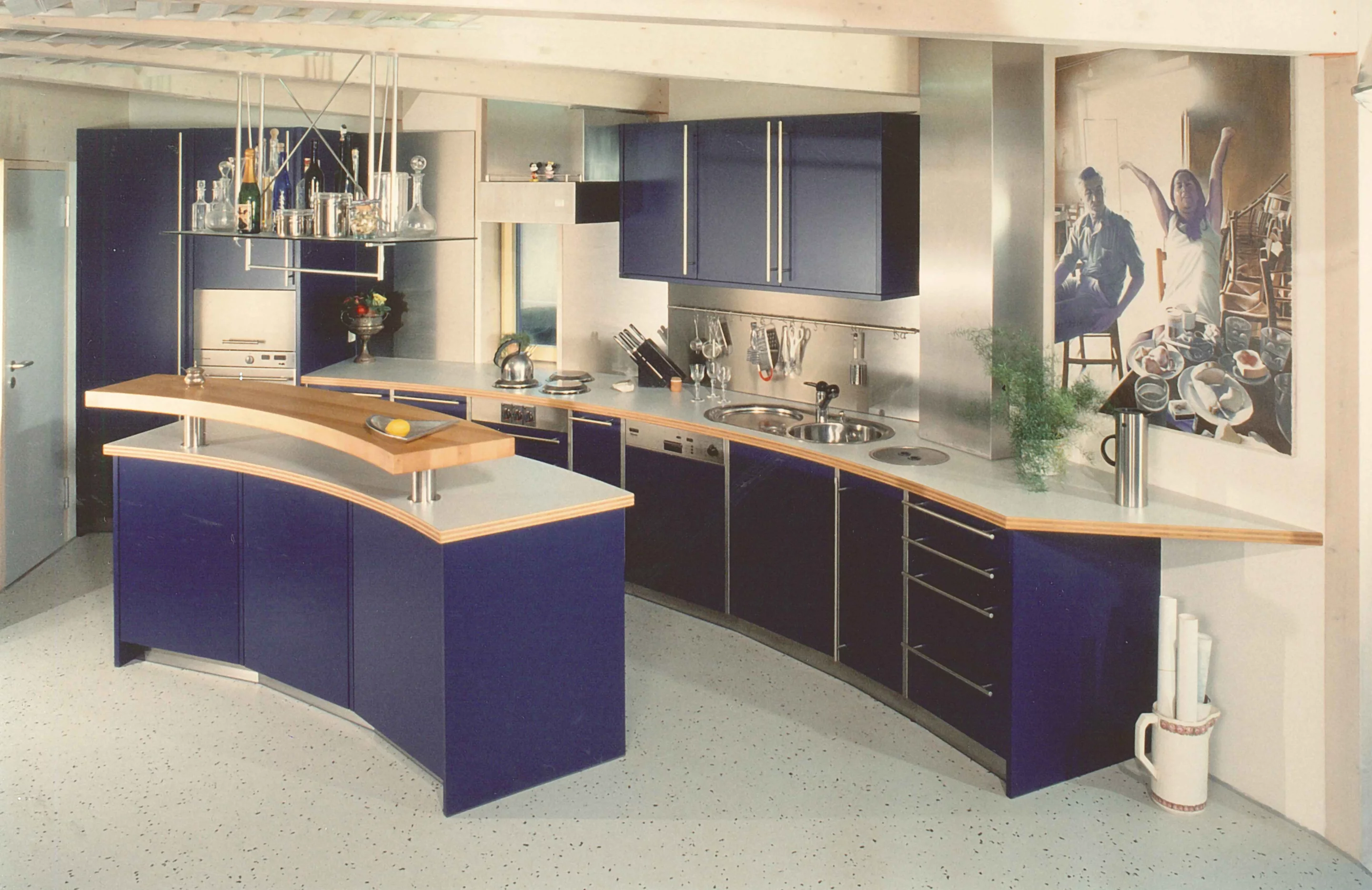 Shot of the kitchen area in Rolf Disch's Heliotrope home