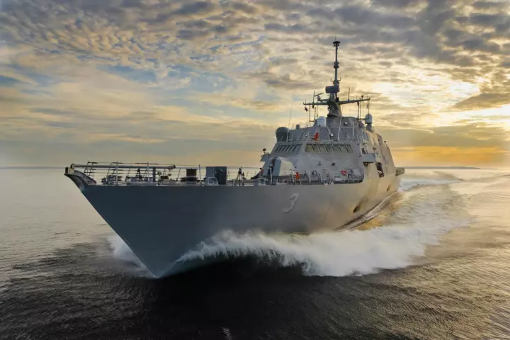 The purpose of the new jets is to increase the speed of the LCS while lowering running costs ( USS Fort Worth (LCS 3)
