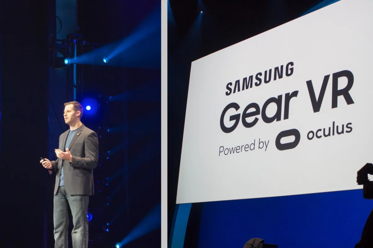 Oculus VR's Head of Mobile Max Cohen, talking about the new Gear VR at today's keynote
