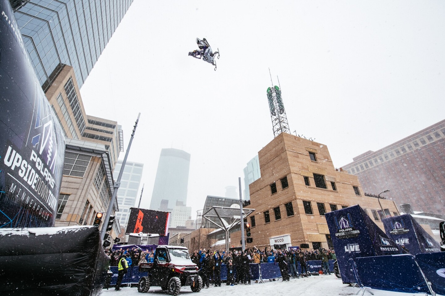 Upside down and a long way up