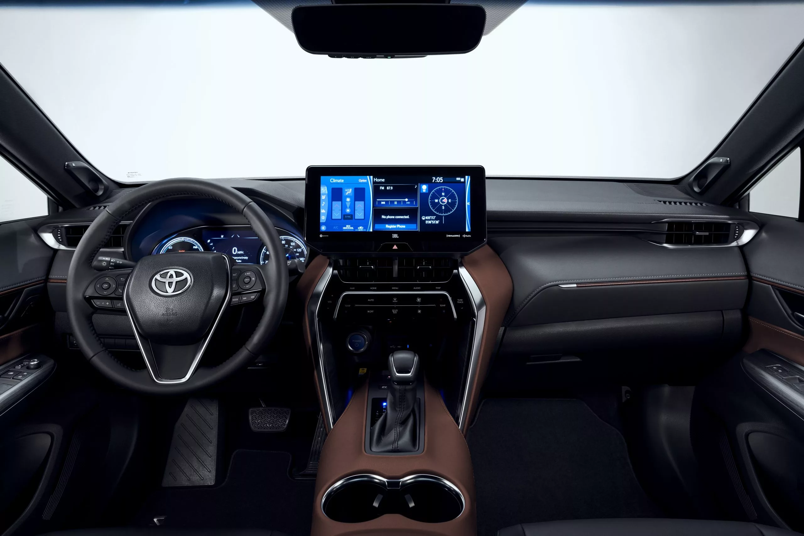 Tech-focused features for the 2021 Venza include a 12.3-inch touchscreen display, a 4.2 or 7-inch multi-information gauge cluster screen, a 10-inch color head-up display, and a digital rear view mirror
