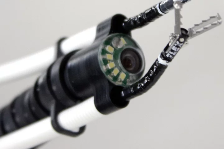 The business end of Medrobotics Corp's Flex System