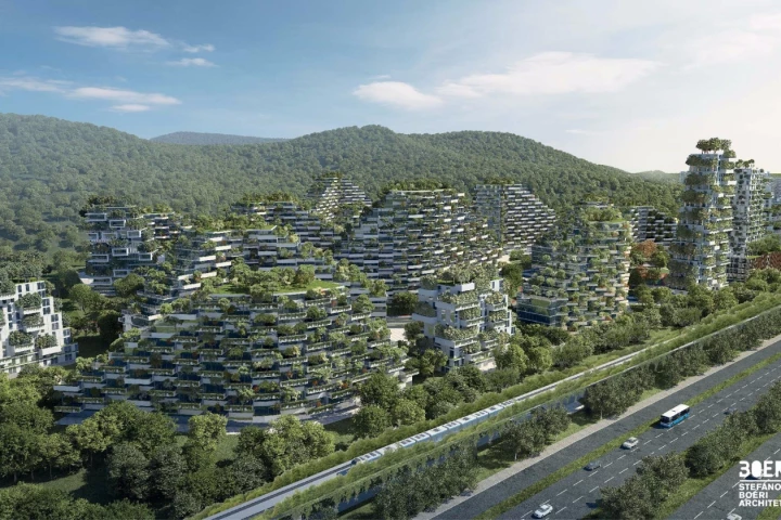 Construction is currently underway on the Liuzhou Forest City in southern China