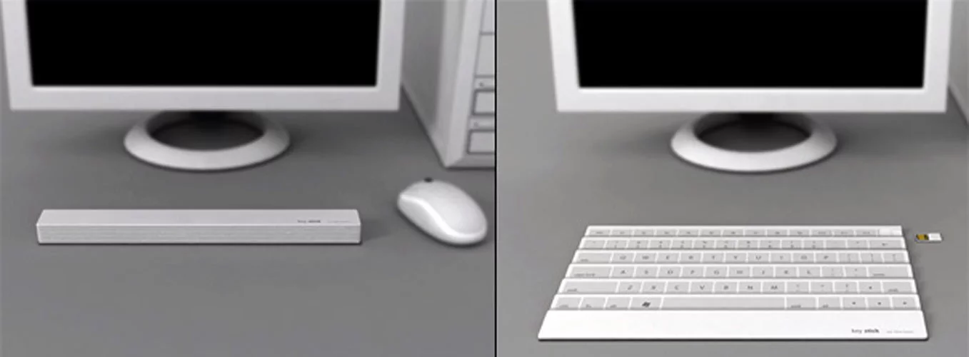 The Keystick folding keyboard concept