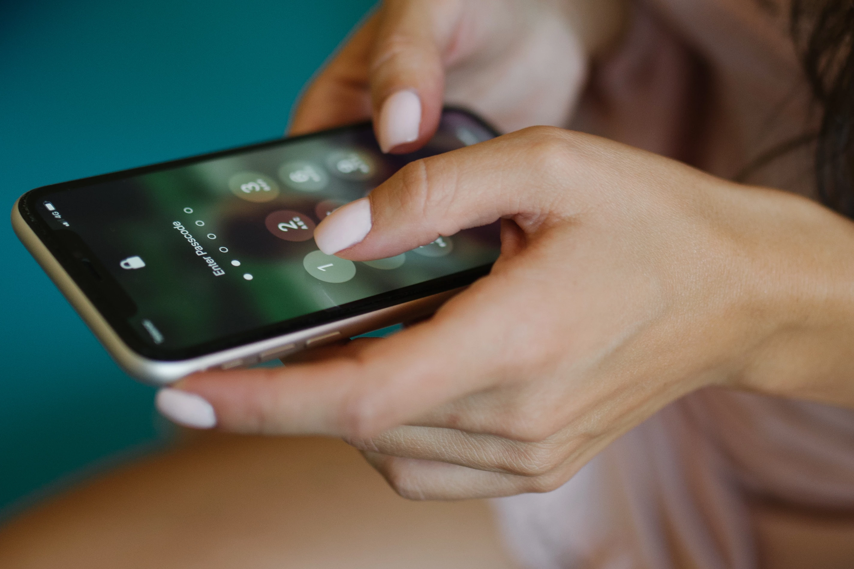 Traditional visual interfaces such as onscreen keypads (pictured) present a challenge for blind smartphone users