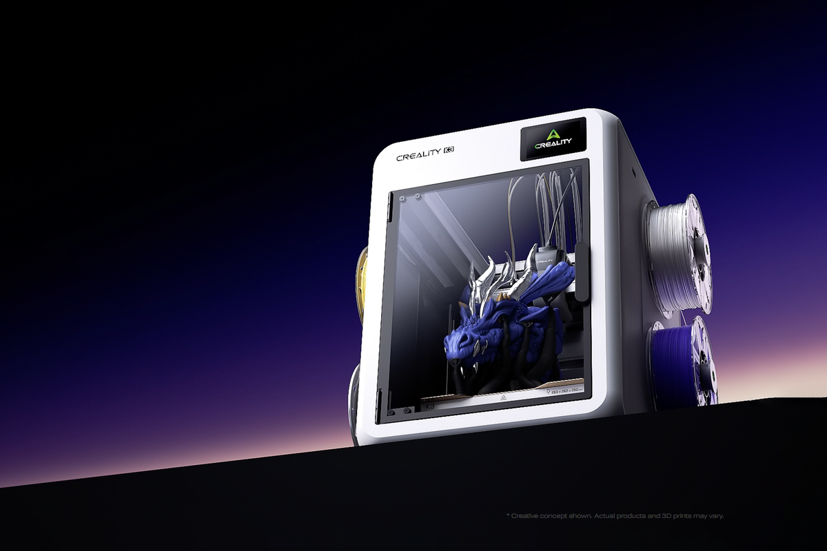 Creality's new K3 printer swaps between four nozzles in seconds
