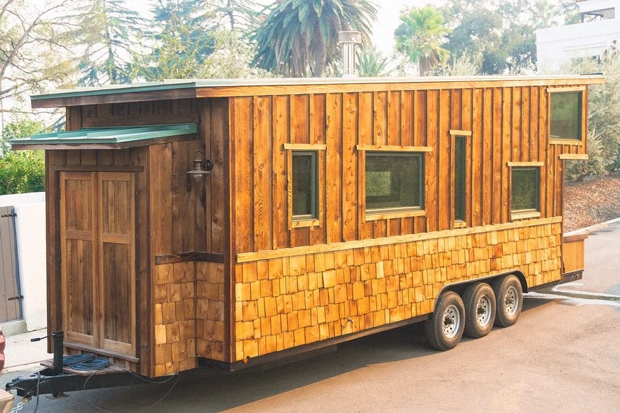 The lower part of El Toro's exterior is clad in reclaimed cedar shingles