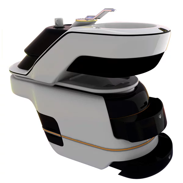 The Home Core all-in-one toilet - toilet bowl, basin, mirror and a vanity table
