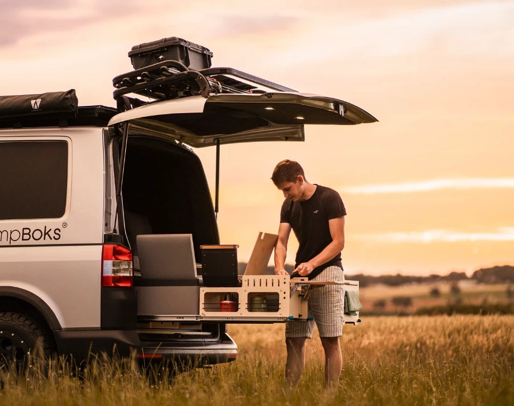 In addition to offering the dining set most camper boxes don't, the Campboks offers a well-laid-out kitchen with loads of work space