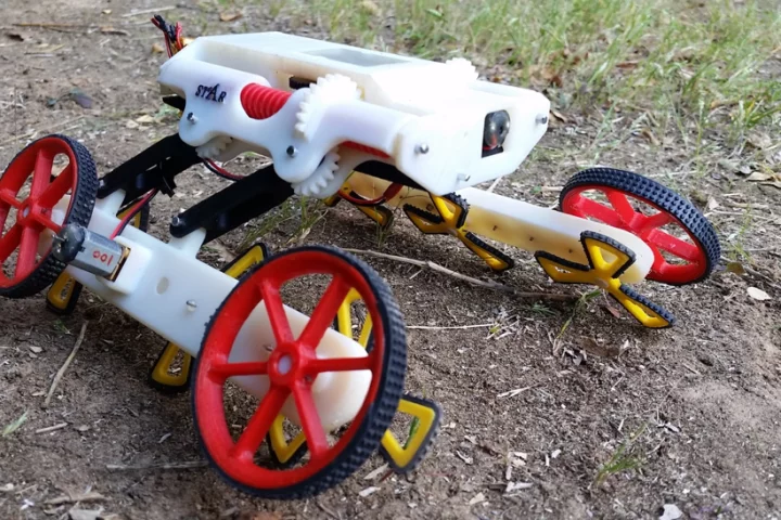 The RSTAR prototype, with its "off-road" spoked wheels ready to take on rough terrain