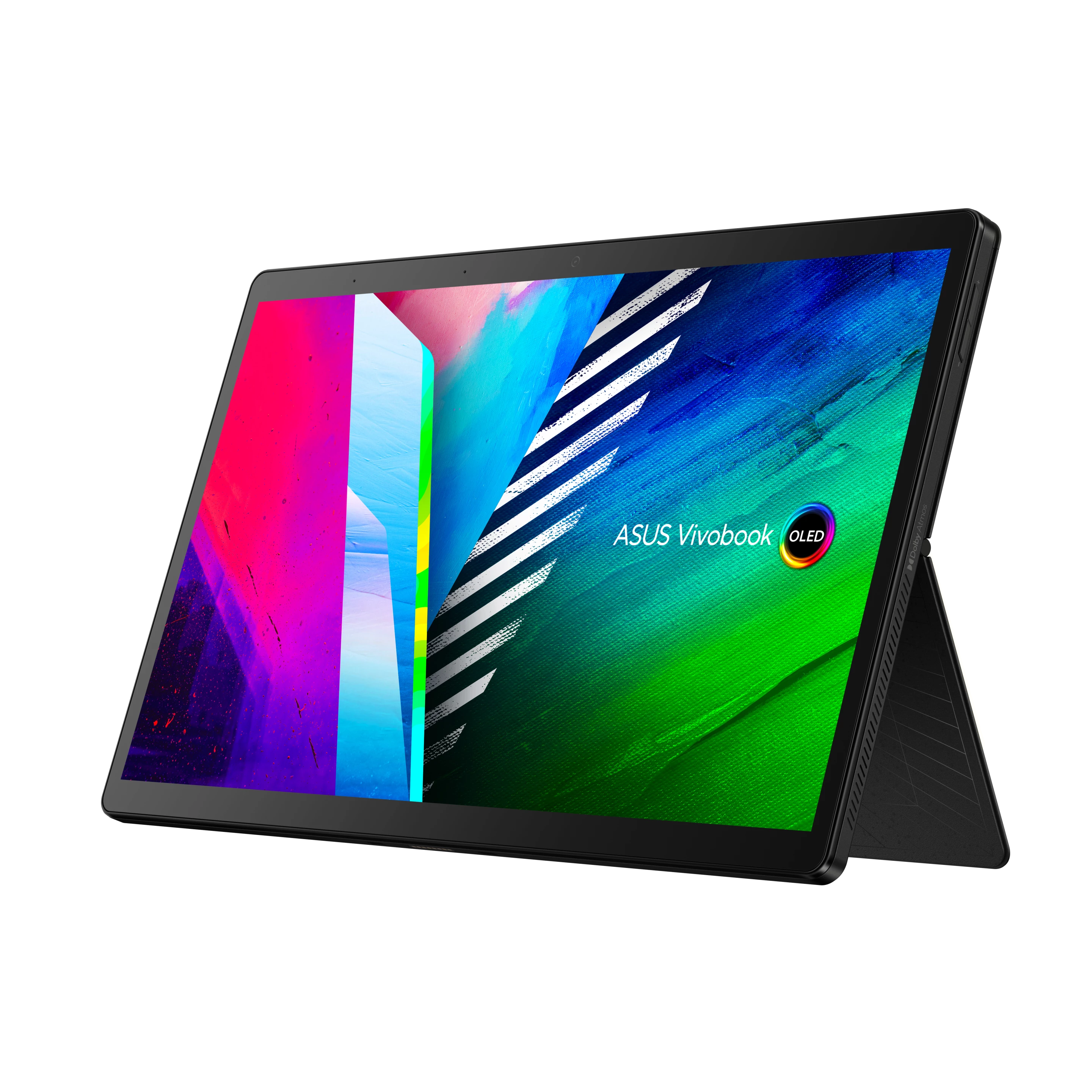 The Vivobook 13 Slate OLED runs Windows 11, but can also accommodate Android apps thanks to Intel Bridge technology