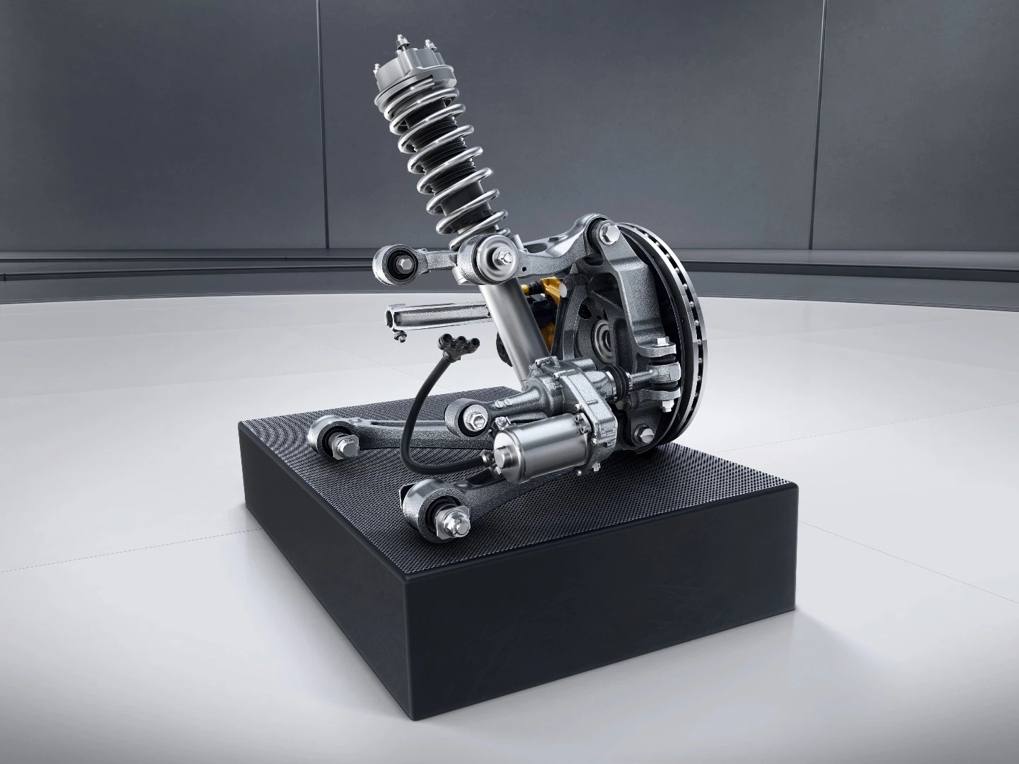 The GT R has a double-wishbone suspension system