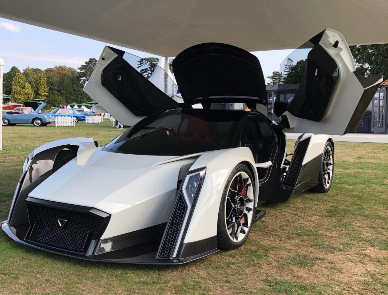 After an international introduction at the Geneva International Motor Show in 2017 and subsequent presentations throughout Europe and the Far East, the Dendrobium D-1 electric hypercar was presented in public for the first time in the UK at Salon Privé