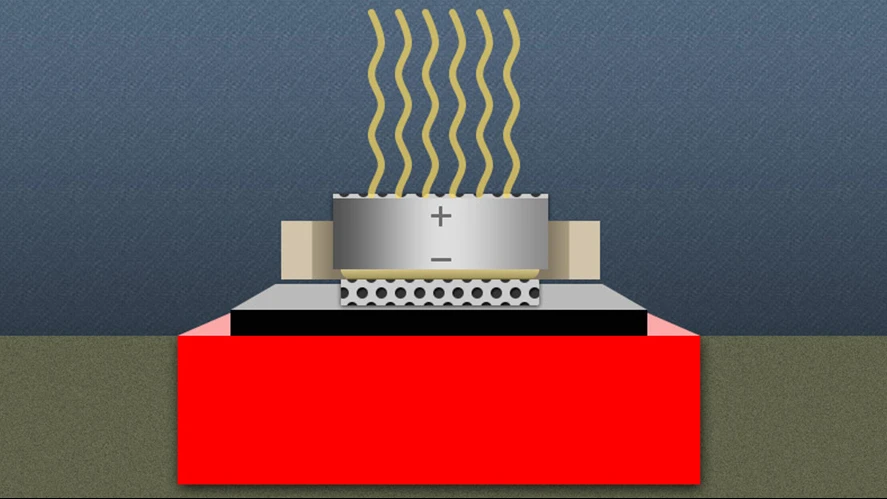 Researchers have developed a coating that prevents a battery from conducting electricity when swallowed (Image: Christine Daniloff/MIT)