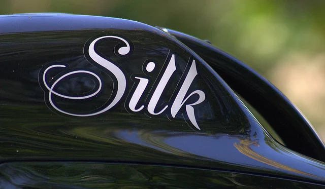 The custom graphic on Silk's GoblinCricket fiberglass rear fairing