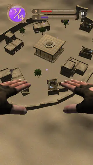 Flying over the desert village (Photo: Umoove)