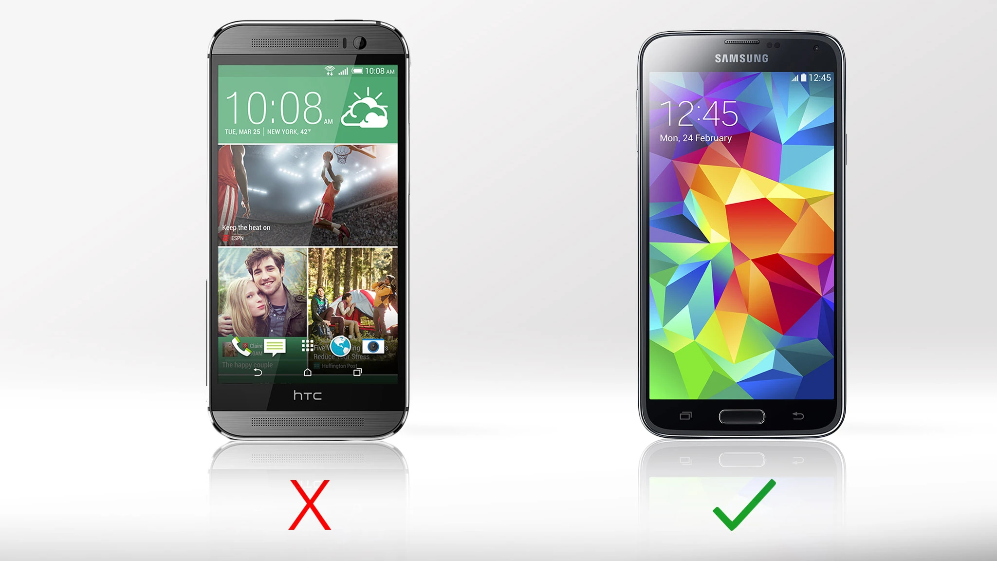 The GS5's fingerprint scanner lets you password-protect your phone with your print